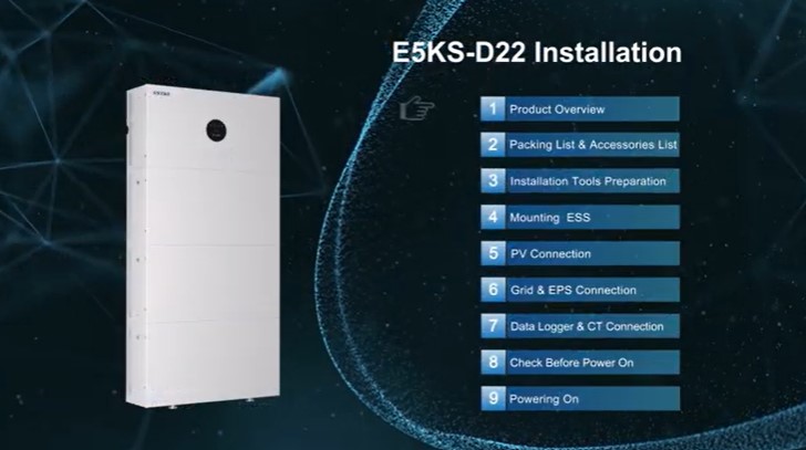 Série BlueSpark monophasée 3,68-6 kW ESS résidentiel